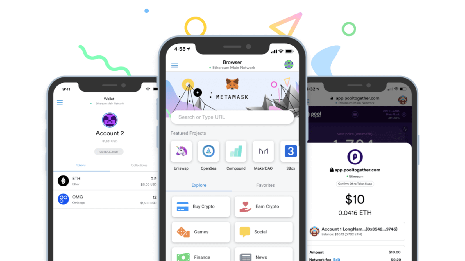 metamask defi wallet screen previews